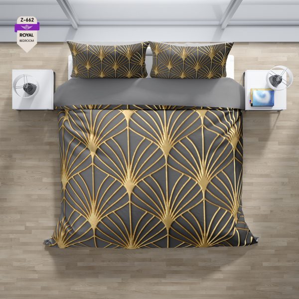 روتختی و ملحفه (دو نفره) طرح مدرن کد 662-Modern