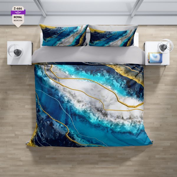 روتختی و ملحفه (دو نفره) طرح مدرن کد 664-Modern