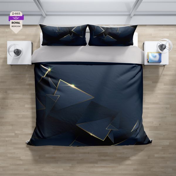 روتختی و ملحفه (دو نفره) طرح مدرن کد 665-Modern