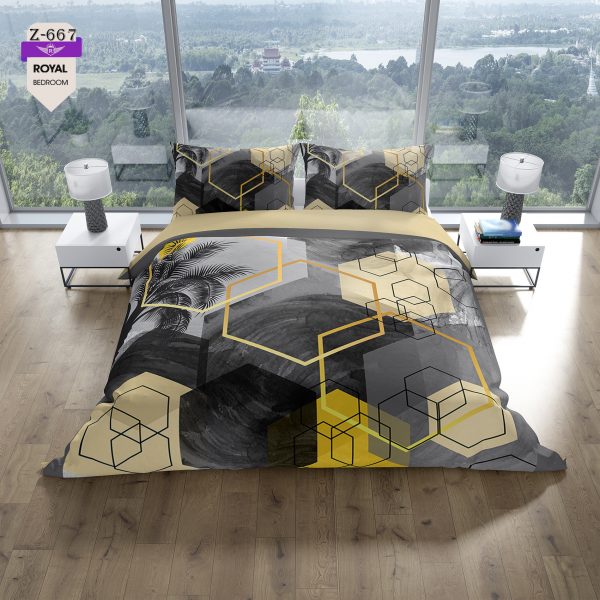 روتختی و ملحفه (دو نفره) طرح مدرن کد 667-Modern