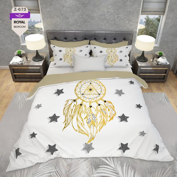 روتختی و ملحفه (دو نفره) طرح رویا گیر کد 673-Dream catcher