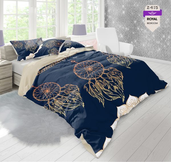 روتختی و ملحفه (دو نفره) طرح رویا گیر کد 675-Dream catcher