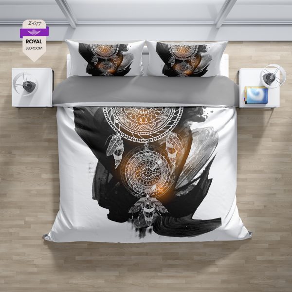 روتختی و ملحفه (دو نفره) طرح رویا گیر کد 677-Dream catcher