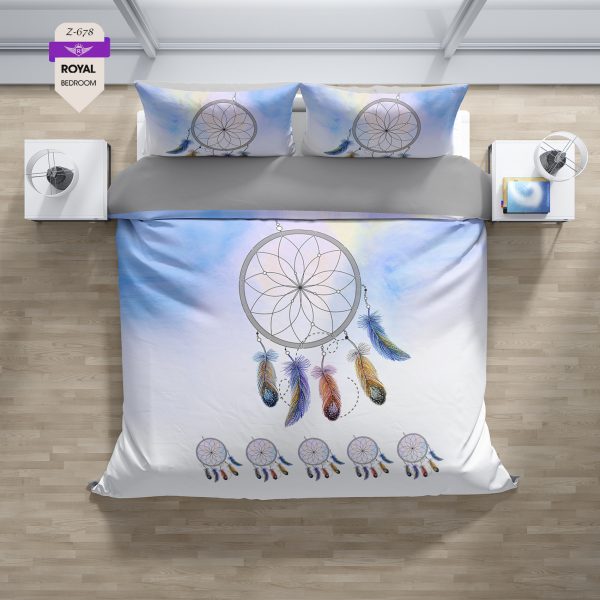 روتختی و ملحفه (دو نفره) طرح رویا گیر کد 678-Dream catcher