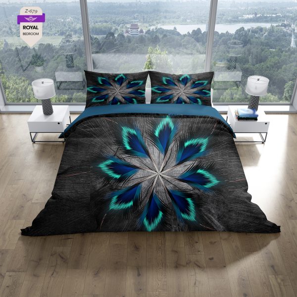 روتختی و ملحفه (دو نفره) طرح مدرن کد 679-Modern