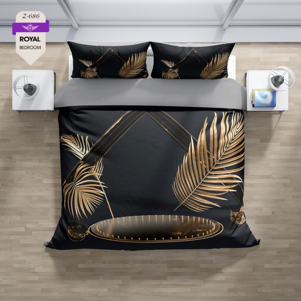 روتختی و ملحفه (دو نفره) طرح مدرن کد 686-Modern