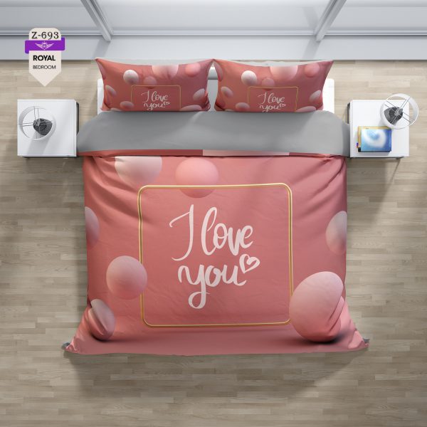 روتختی و ملحفه (دو نفره) طرح مدرن کد 693-Modern