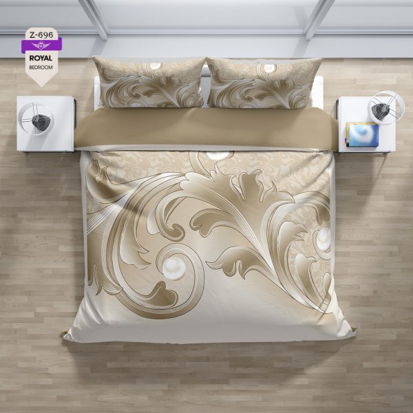 روتختی و ملحفه (دو نفره) طرح مدرن کد 696-Modern