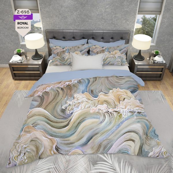 روتختی و ملحفه (دو نفره) طرح مدرن کد 698-Modern