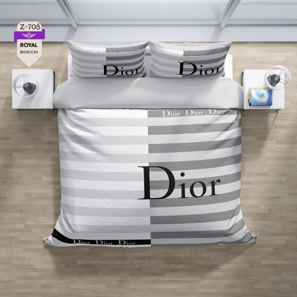 روتختی و ملحفه (دو نفره) طرح دیور کد 708-Dior