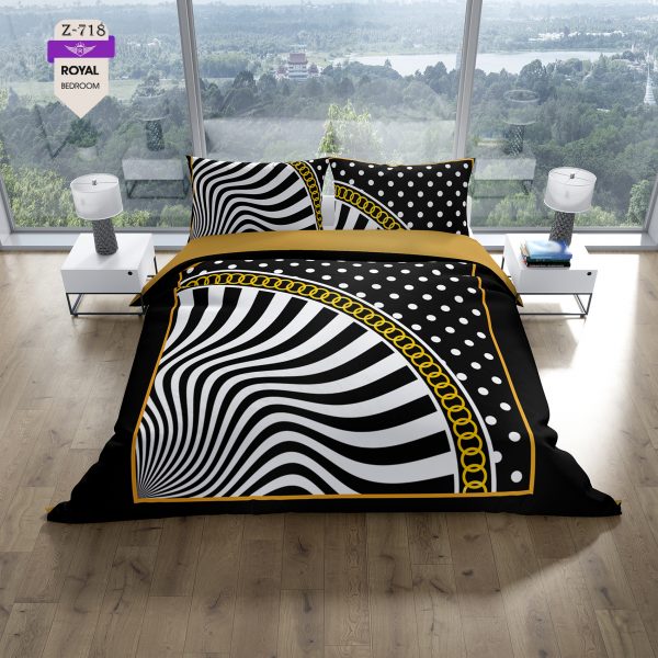 روتختی و ملحفه (دو نفره) طرح مدرن کد 718-Modern