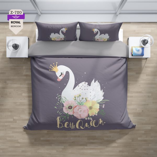 روتختی و ملحفه (دو نفره) طرح قو کد 720-Swan