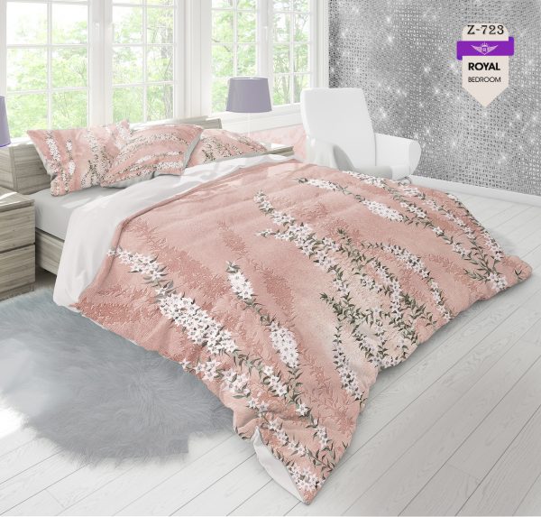 روتختی و ملحفه (دو نفره) طرح گل کد 723-Flower