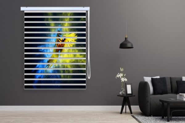 پرده زبرا طرح پرنده کد al42