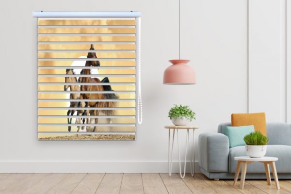 پرده زبرا طرح اسب کد al48