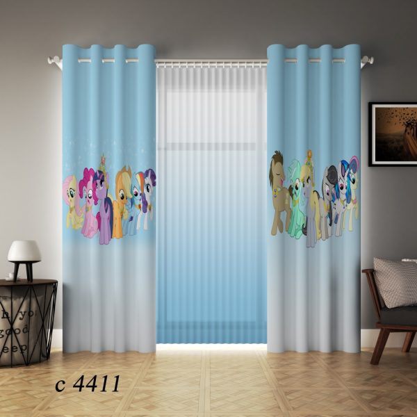 پرده چاپی طرح اسب C4411