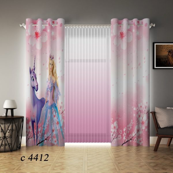 پرده چاپی طرح سیندرلا C4412