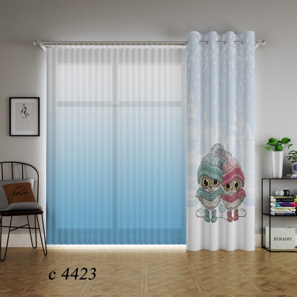 پرده چاپی طرح انیمیشن پو C4422