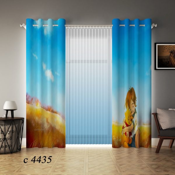 پرده چاپی طرح وینی د پو C4435