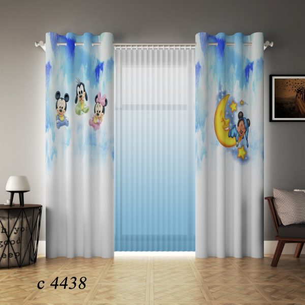 پرده چاپی طرح میکی موس C4438