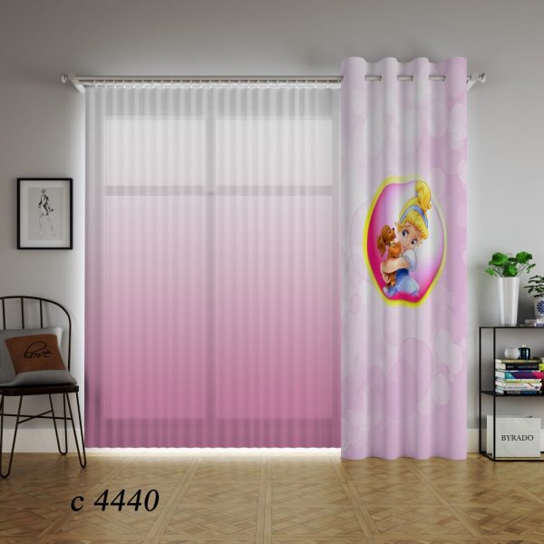 پرده چاپی طرح پرنسس C4440