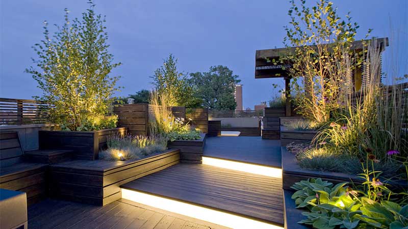 انواع روف‌گاردن یا بام‌باغ