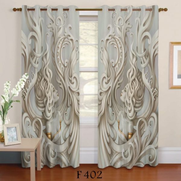 پرده چاپی طرح دختر F402