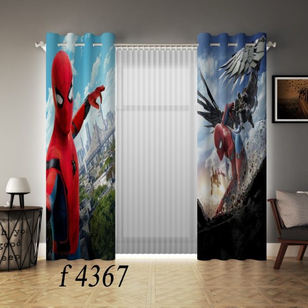 پرده چاپی طرح مرد عنکبوتی F4367