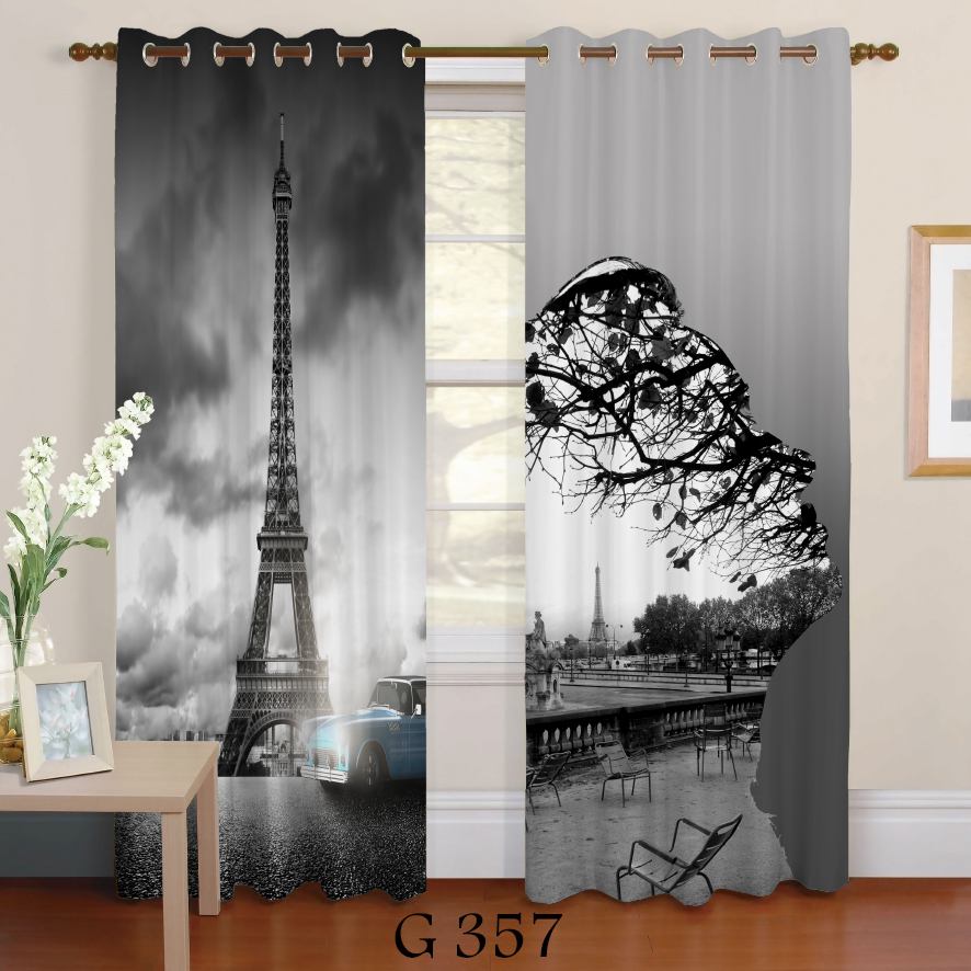 پرده چاپی طرح پاریس G357