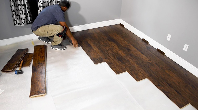 نصب پارکت لمینت روی سرامیک