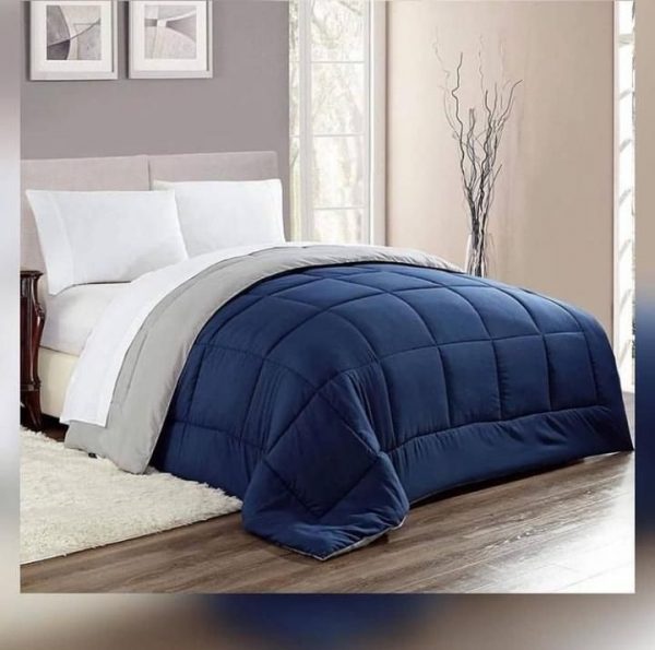 روتختی و ملحفه (دو نفره) طرح ساده بنفش و سفید کد A25