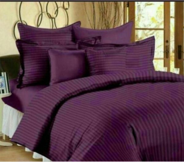 روتختی و ملحفه (دو نفره) طرح ساده بنفش کد A29