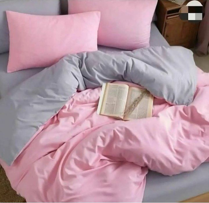 روتختی و ملحفه (دو نفره) طرح ساده صورتی کد A36