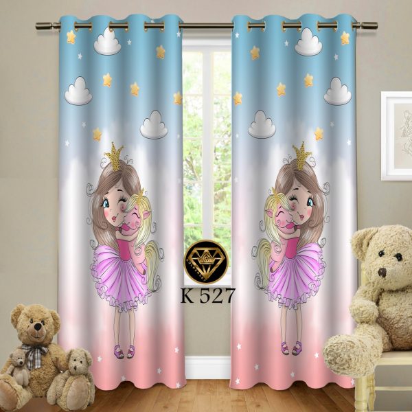 پرده چاپی طرح دختر K527