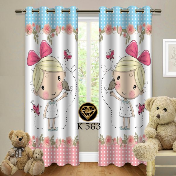 پرده چاپی طرح دختر K563