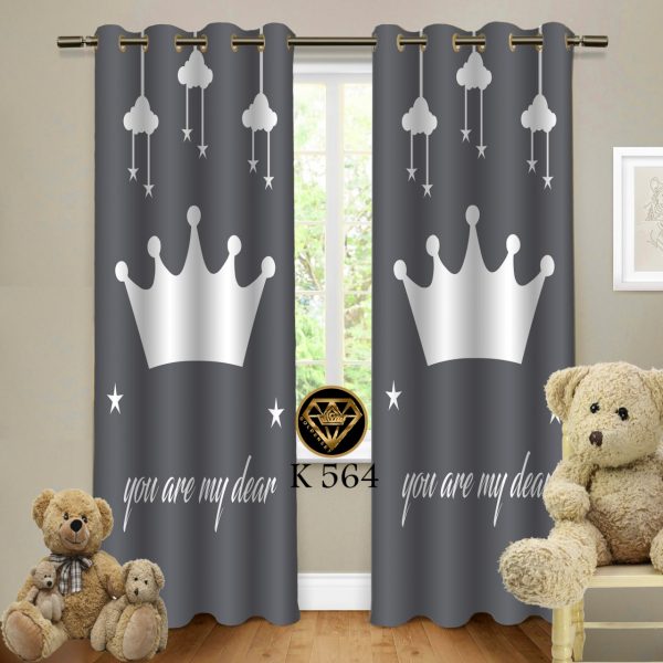 پرده چاپی طرح تاج K564