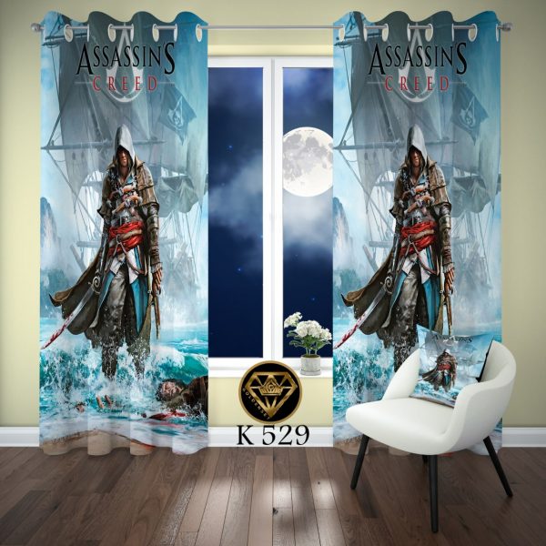 پرده چاپی طرح اساسینز کرید K529