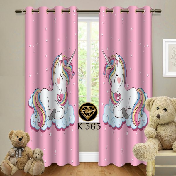 پرده چاپی طرح تک شاخ K565