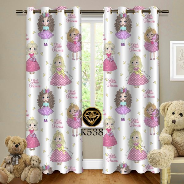 پرده چاپی طرح دختر دو بعدی K538