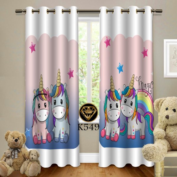 پرده چاپی طرح تک شاخ K549