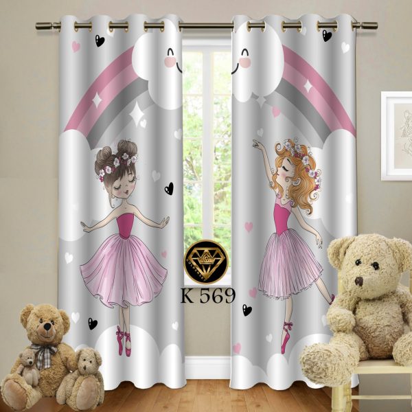 پرده چاپی طرح دختر K569