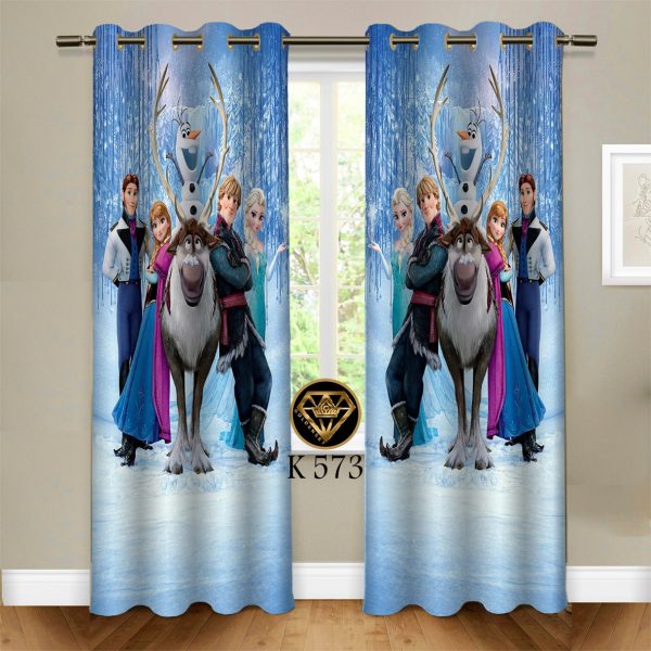 پرده چاپی طرح فروزن K573