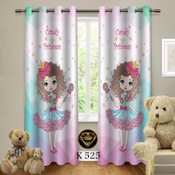 پرده چاپی طرح دختر K525