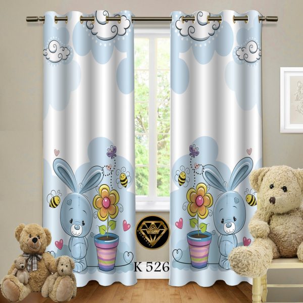 پرده چاپی طرح خرگوش مهربون K526