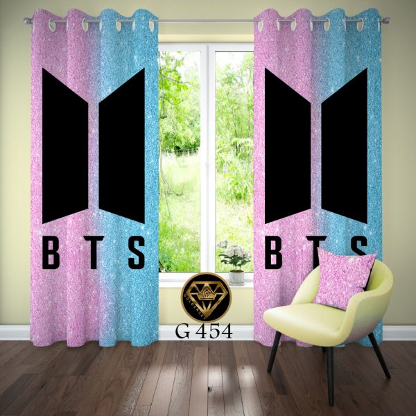 پرده چاپی طرح BTS کد G454