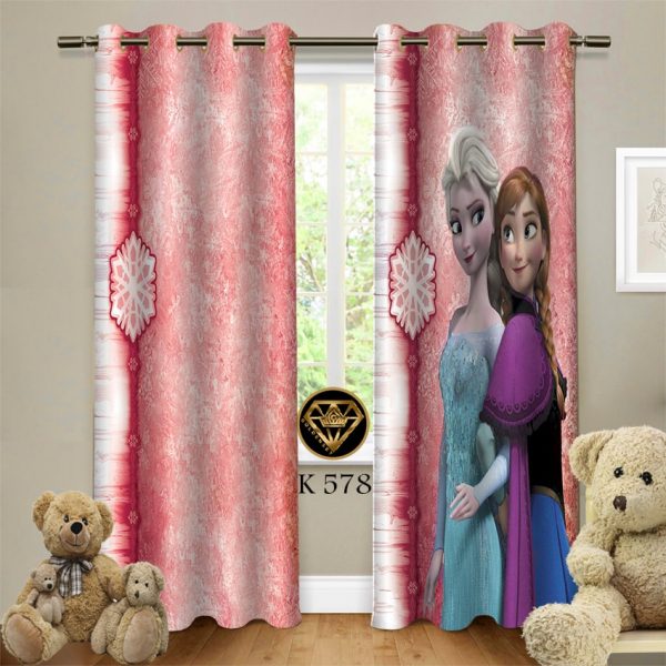 پرده چاپی طرح فروزن کد K578