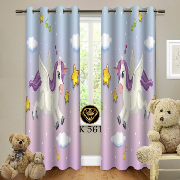 پرده چاپی طرح unicorn کد K561