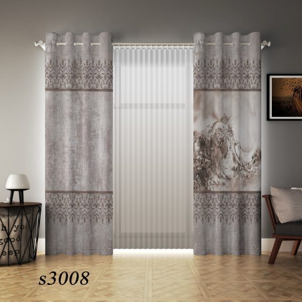 پرده چاپی طرح سنتی S3008