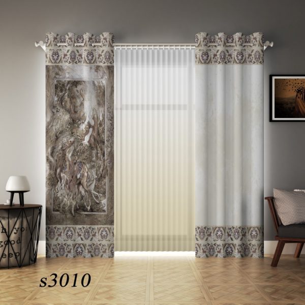 پرده چاپی طرح سنتی S3010