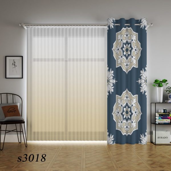 پرده چاپی طرح سنتی S3018